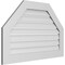 Ekena Millwork Octagonal Top Surface Mount PVC Gable Vent: Functional, w/ 3-1/2"W x 1"P Standard Frame, 40"W x 26"H GVPOT40X2601SF - alternate 3